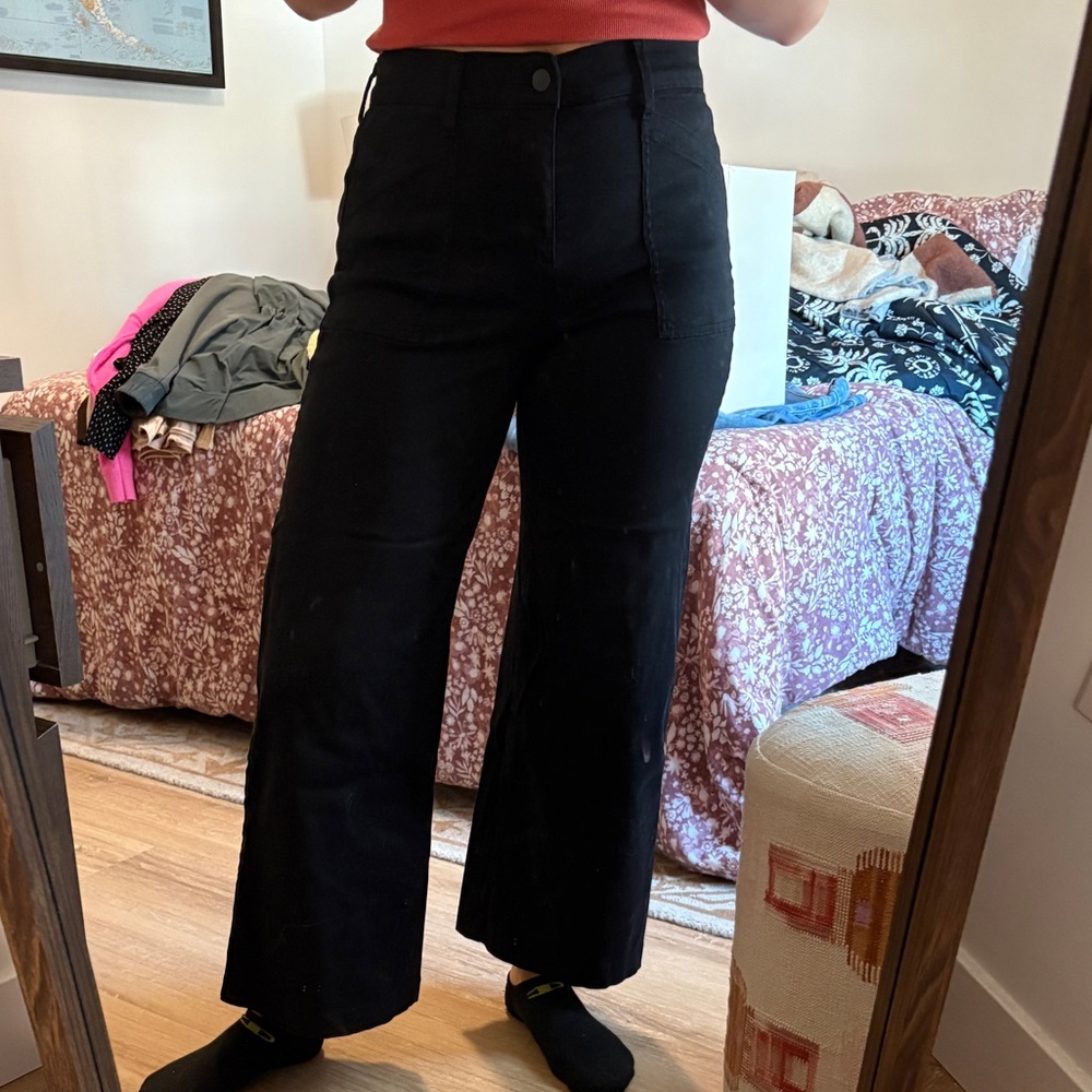 Evereve Black Wide Leg Jeans